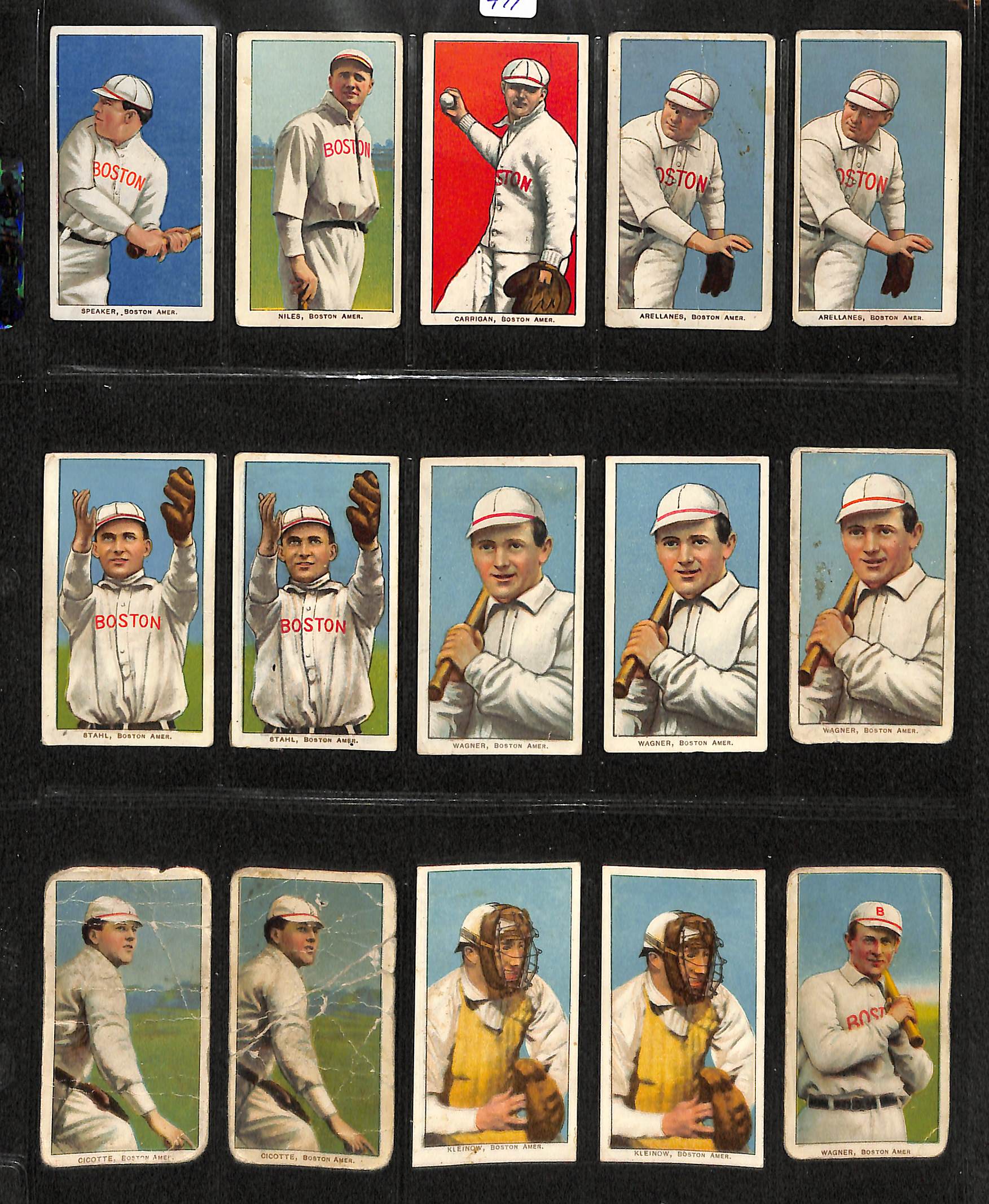 Lot Detail Lot Of 15 T206 Boston Red Sox Cards W Tris Speaker